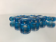 Eurobeads Large Hole Beads Turquoise with Crystals 4mm Hole Beads 10pcs