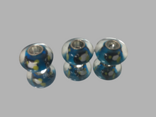 PENGUINS - European Lampwork PENGUIN Beads, BLACK & WHITE Quanity 3 Beads