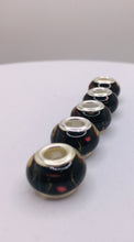 Handmade European Lampwork Large Hole Beads 4mm Hole Beads Jewelry Making 5pcs